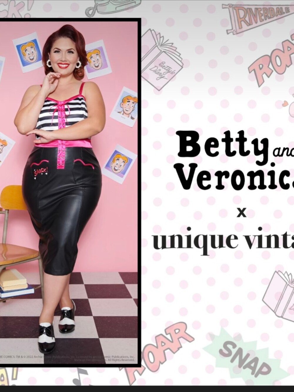 NWT Unique Vintage X Betty & Veronica Fitted Dress